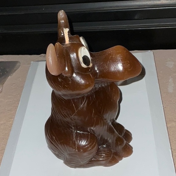 Moose Anthropomorphist Moulded Candle Vintage - Picture 2 of 16